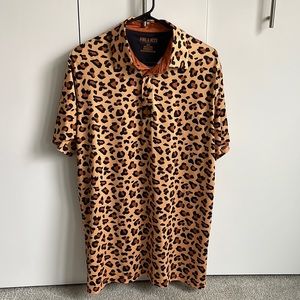 Pins & Aces Cheetah Golf Polo